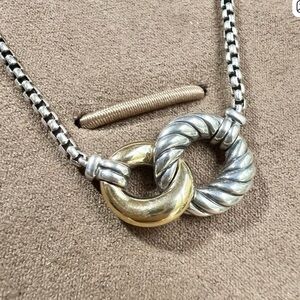 David Yurman Belmont Curb Link Necklace! EUC!